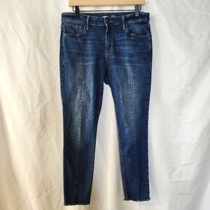 Old Navy‎ Women's Rockstar Jeans Size 12 Dark Wash Super Skinny Ankle Normcore